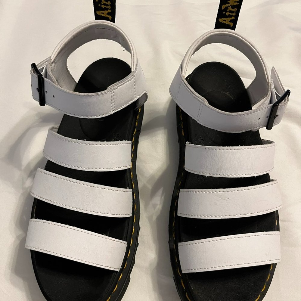 Dr Martens white sandals size 9